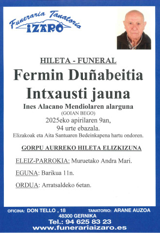 Fermin Duñabeitia Intxausti