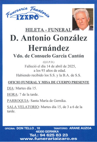 Antonio Gonzalez Hernandez