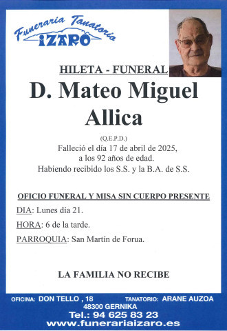 Mateo Miguel Allica