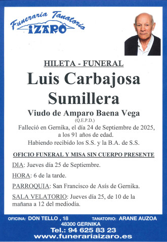 Luis Carbajosa Sumillera