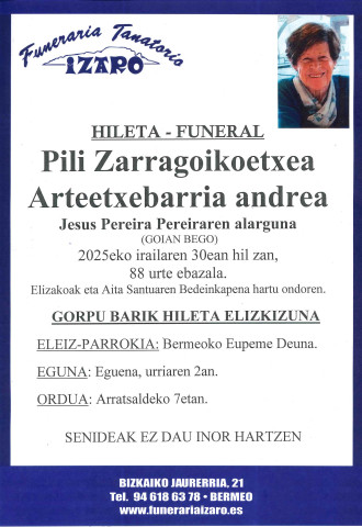 Pili Zarragoikoetxea Arteetxebarria