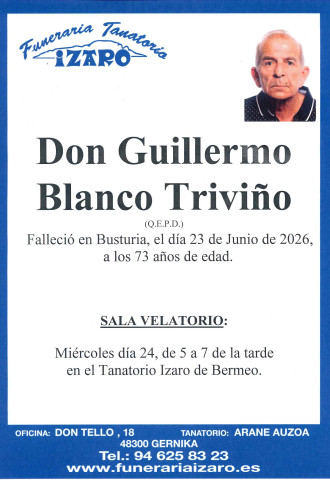 Guillermo Blanco Trivi&ntilde;o
