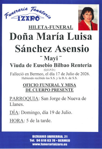 Maria Luisa Sanchez Asensio