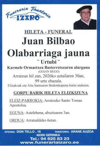 Juan Bilbao Olabarriaga